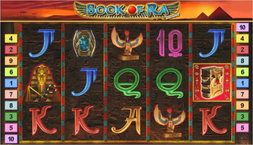 Die erste Deluxe Spielvariante von Book of Ra