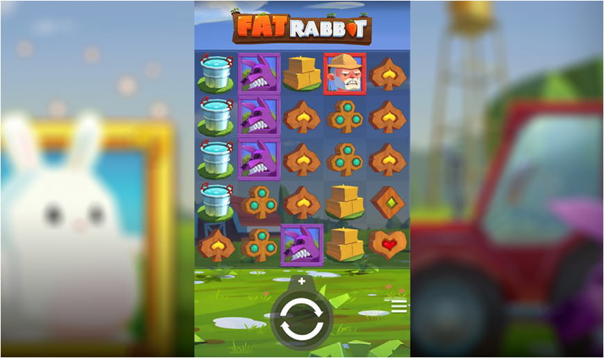 Der Fat Rabbit Slot in der mobilen Spielansicht.