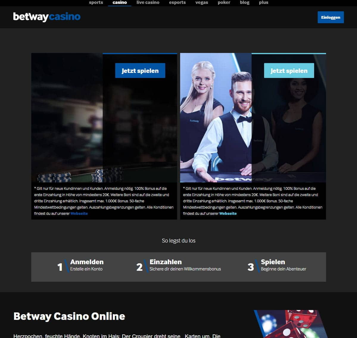 betway com casino