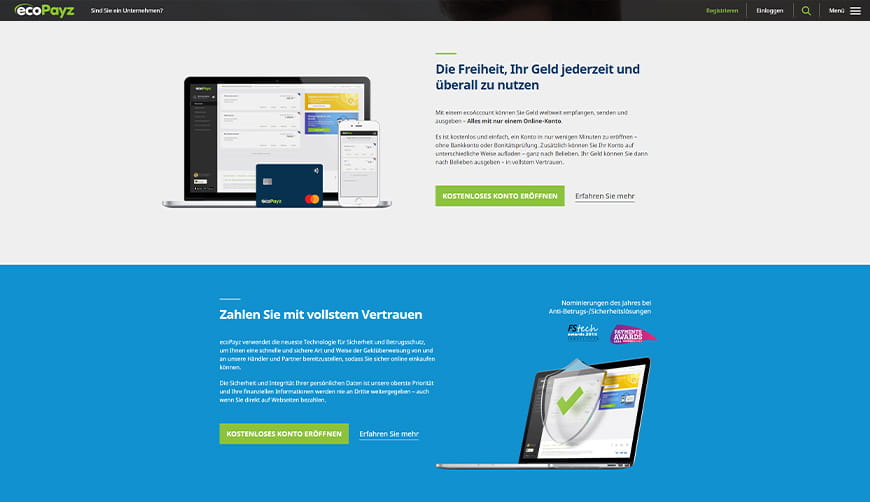 Die App von ecoPayz