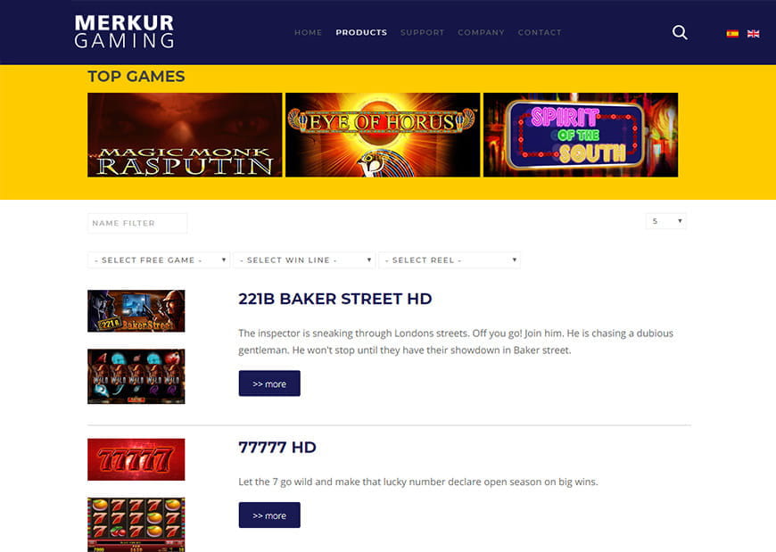 Merkur – einer der populärsten Slotsentwickler für Casinos im Internet