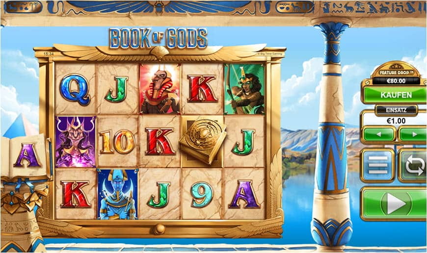 Der Book of Gods Slot überzeugt mit seiner tollen Grafik.