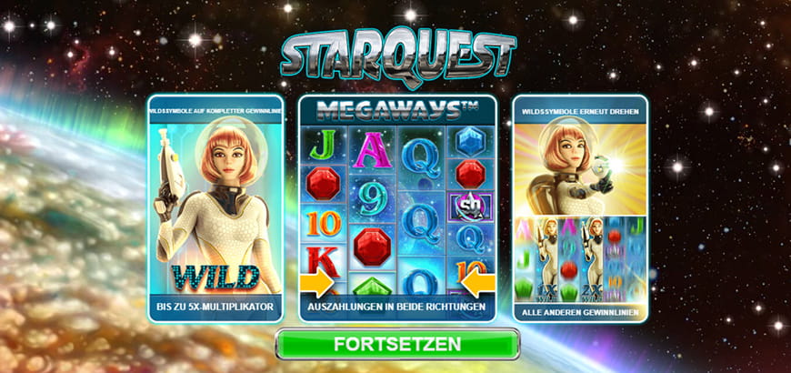 Das Automatenspiel Starquest kann auch unterwegs gespielt werden.
