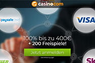 Die Zahlungsoptionen im Casino.com Casino sind nicht nur schnell, sondern auch sicher und unkompliziert. 