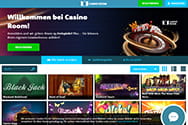 Die Startseite von Casino Room