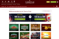Das CasinoClub bietet eine Vielzahl an Aktionen und verschiedenen Boni.