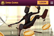Anmeldung bei dem mobilen Simba Games Casino