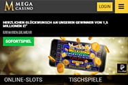 Das mobile Mega Casino