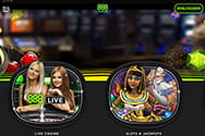 Die mobile Webseite des Casinos